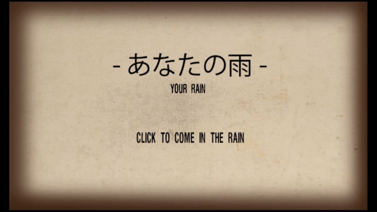 Your Rain game poster
